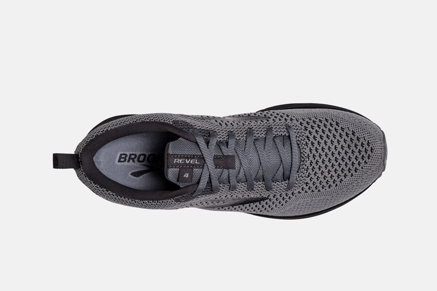 Brooks Revel 4 Road Loopschoenen Heren - Grijs/Zwart - 783425BID